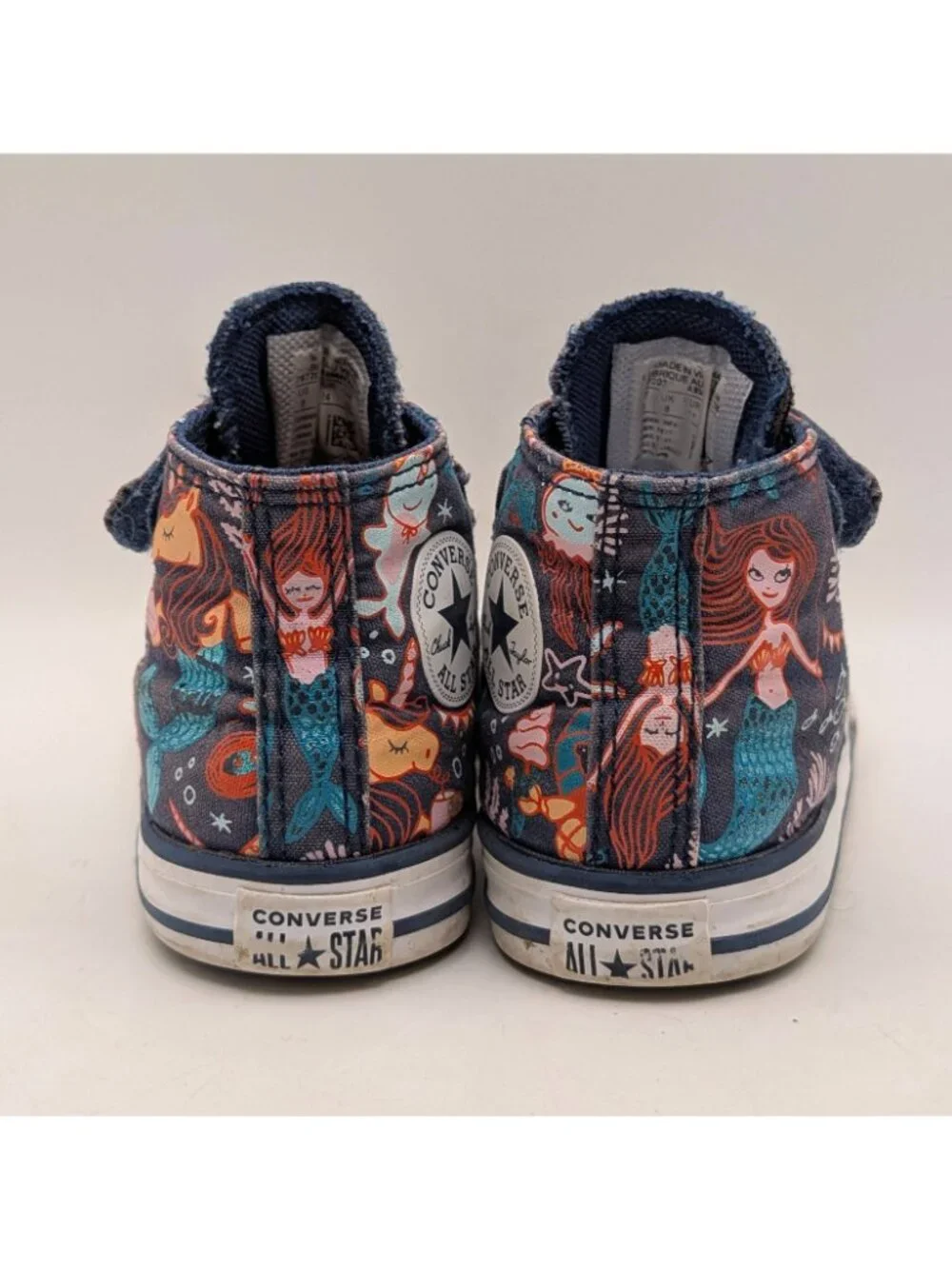Converse All Star Mermaid Sea Creature High Tops Infant Toddler Size 8 Shoes